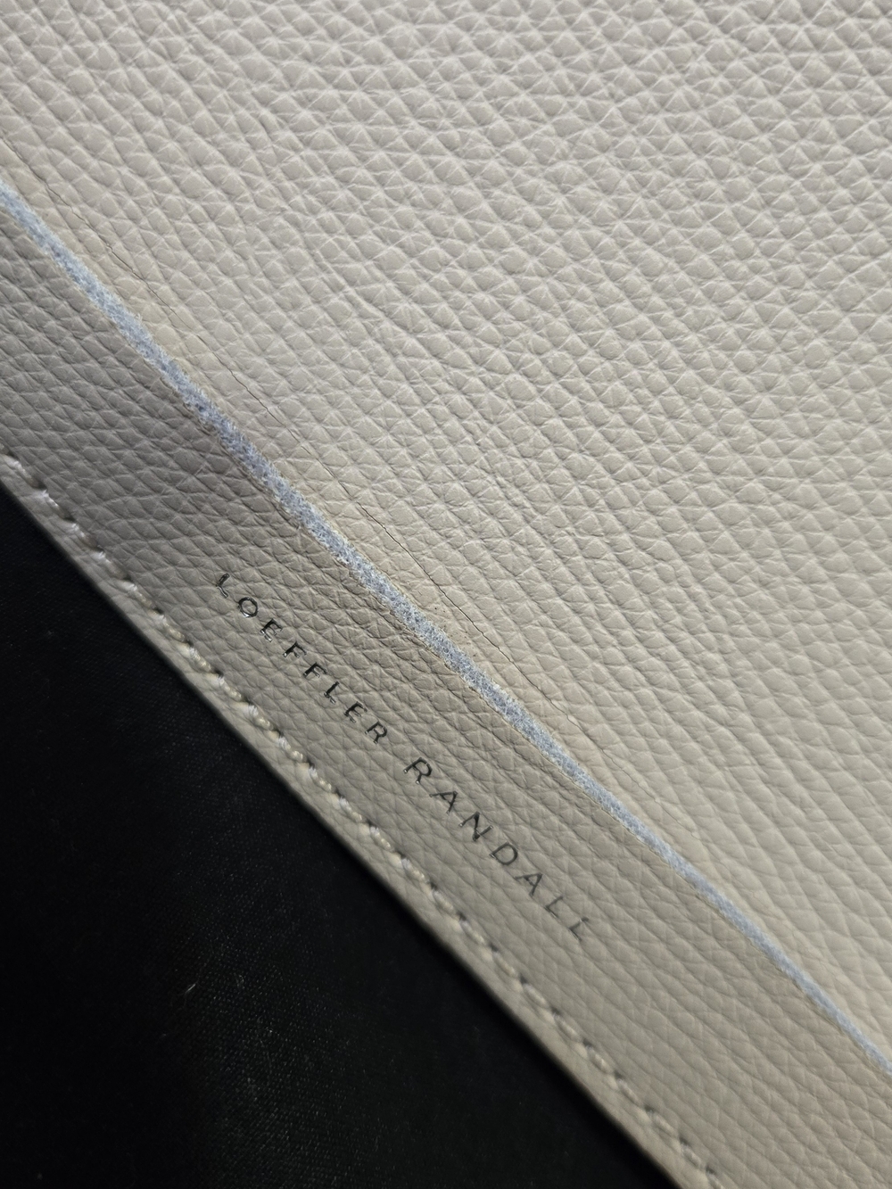 Loeffler Randall Cream Leather Satchel with Silver Hardware - Picture 6 of 6